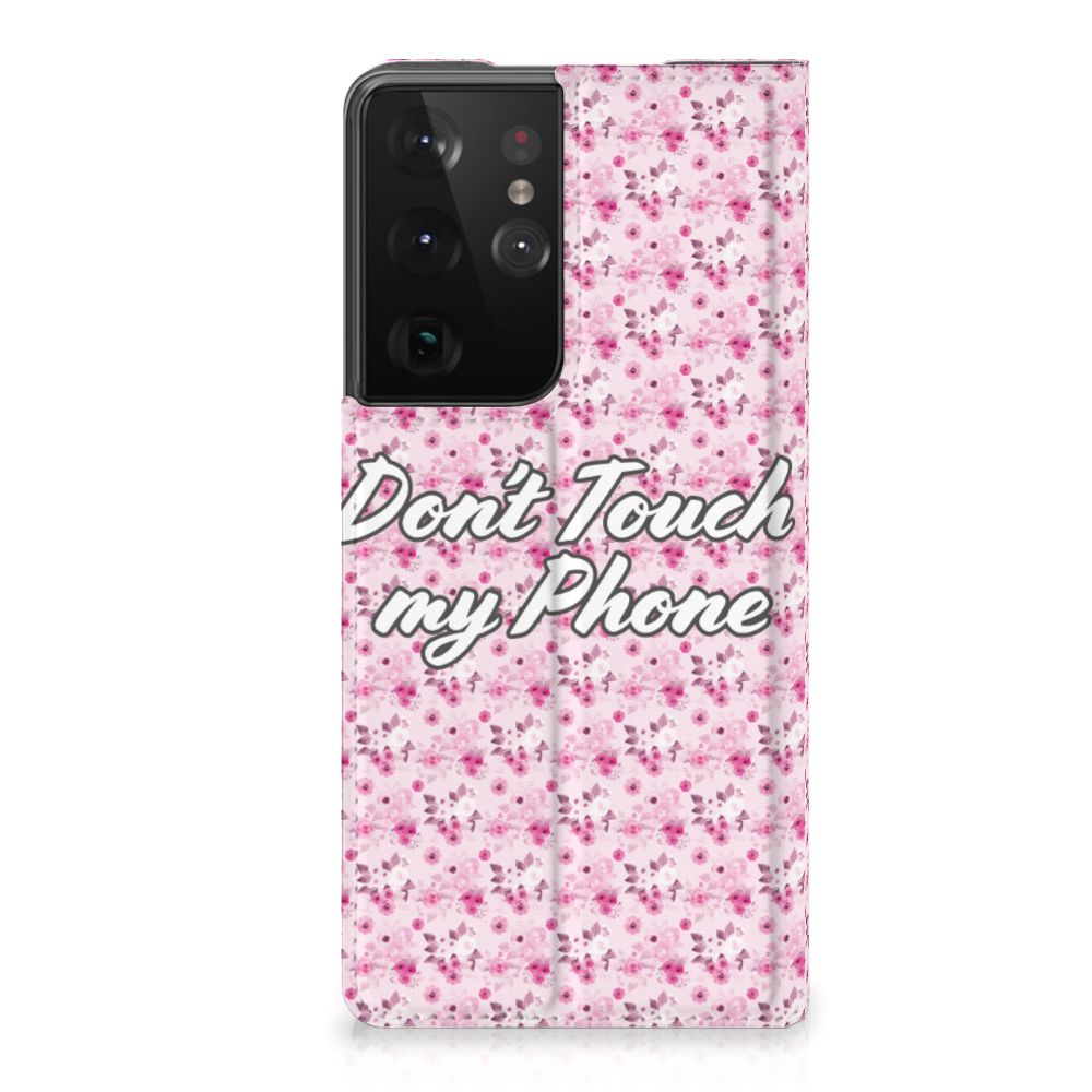 Samsung Galaxy S21 Ultra Design Case Flowers Pink DTMP - B2C Telecom