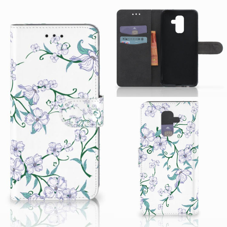 Samsung Galaxy A6 Plus 2018 Uniek Hoesje Blossom White