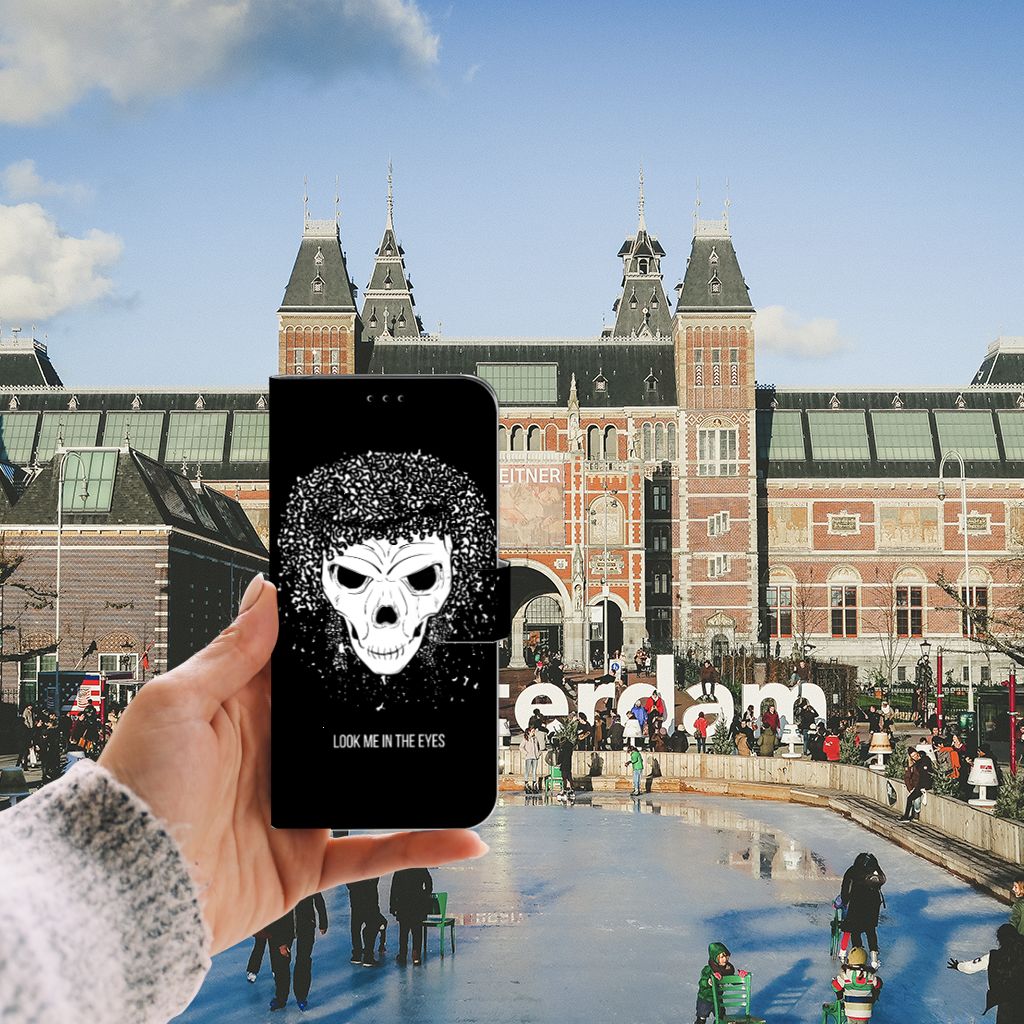 Telefoonhoesje met Naam Apple iPhone 11 Pro Max Skull Hair