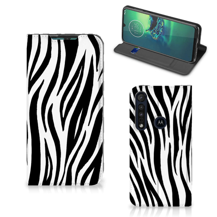 Motorola G8 Plus Hoesje maken Zebra