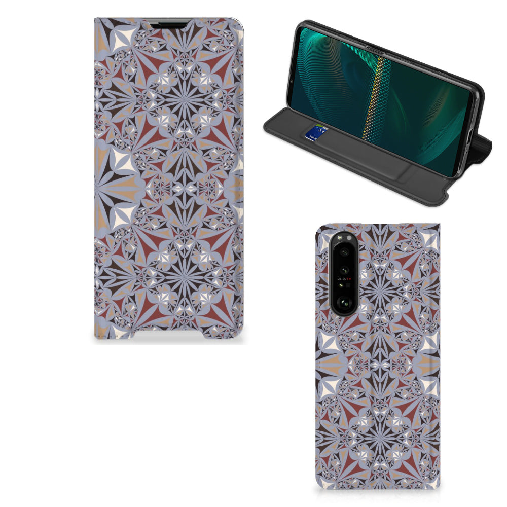 Sony Xperia 5 III Standcase Flower Tiles