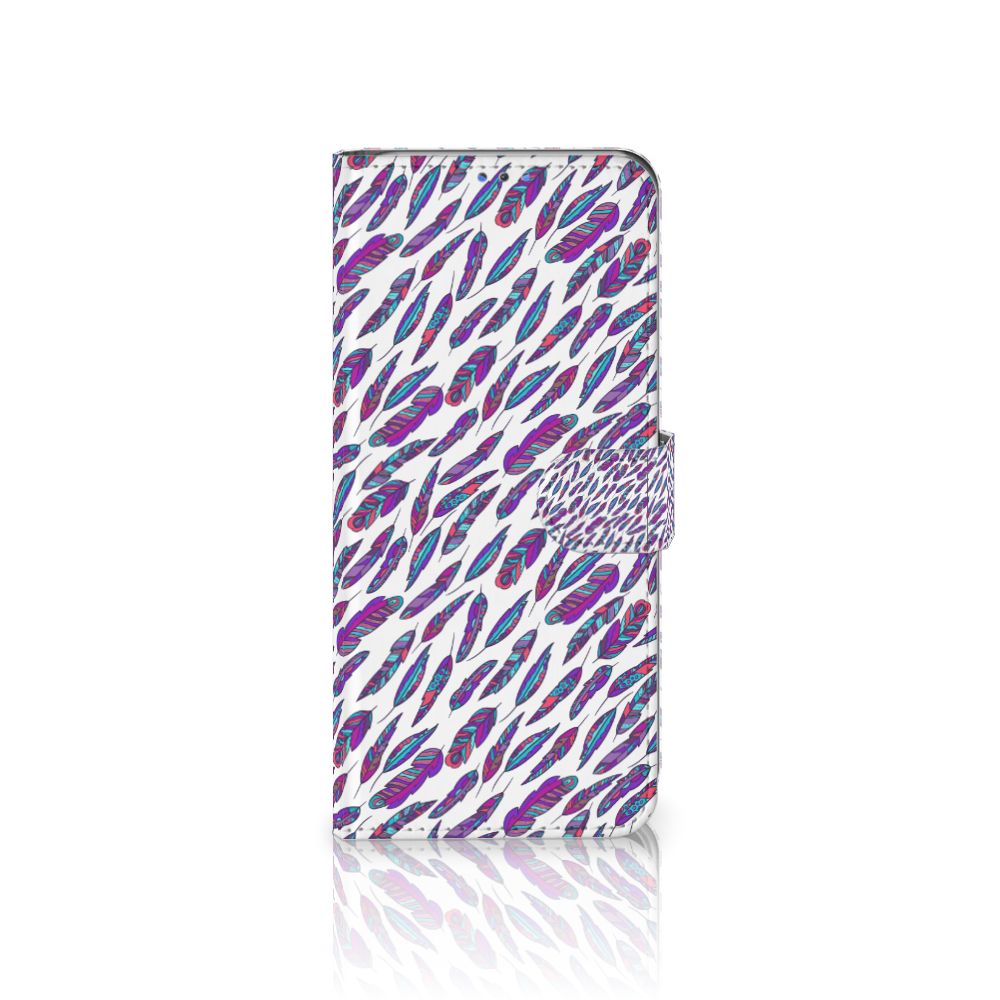 Motorola G8 Power Lite Telefoon Hoesje Feathers Color
