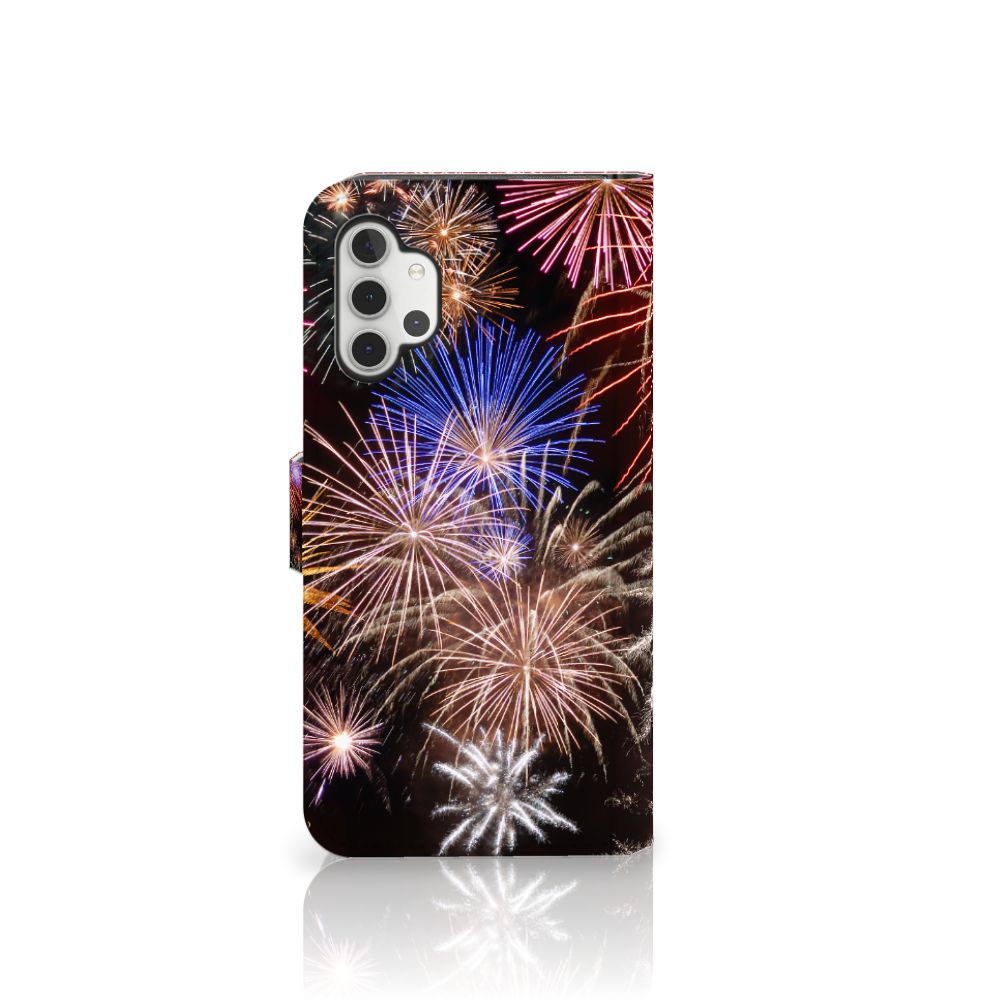 Samsung Galaxy A32 4G Wallet Case met Pasjes Vuurwerk