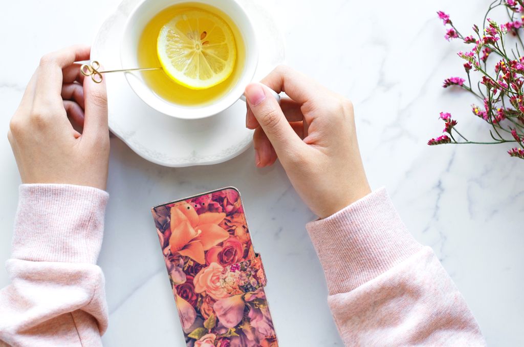 Huawei P40 Hoesje Bosje Bloemen