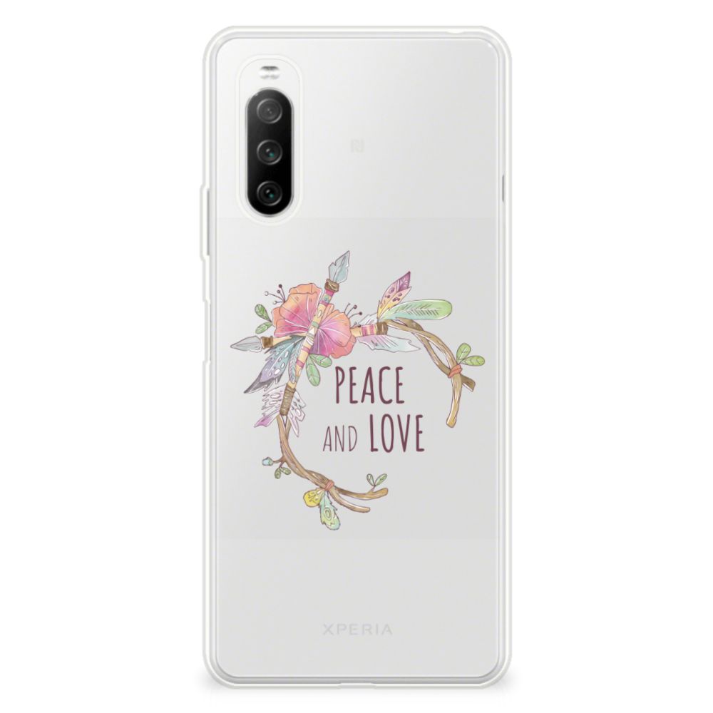 Sony Xperia 10 III Telefoonhoesje met Naam Boho Text