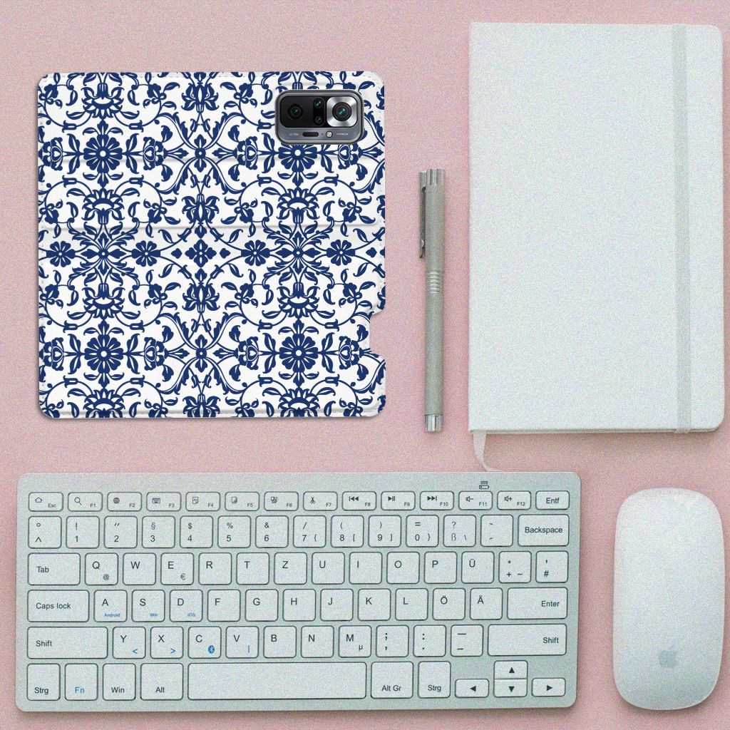 Xiaomi Redmi Note 10 Pro Smart Cover Flower Blue - B2C Telecom