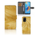 OPPO A74 4G Book Style Case Licht Hout