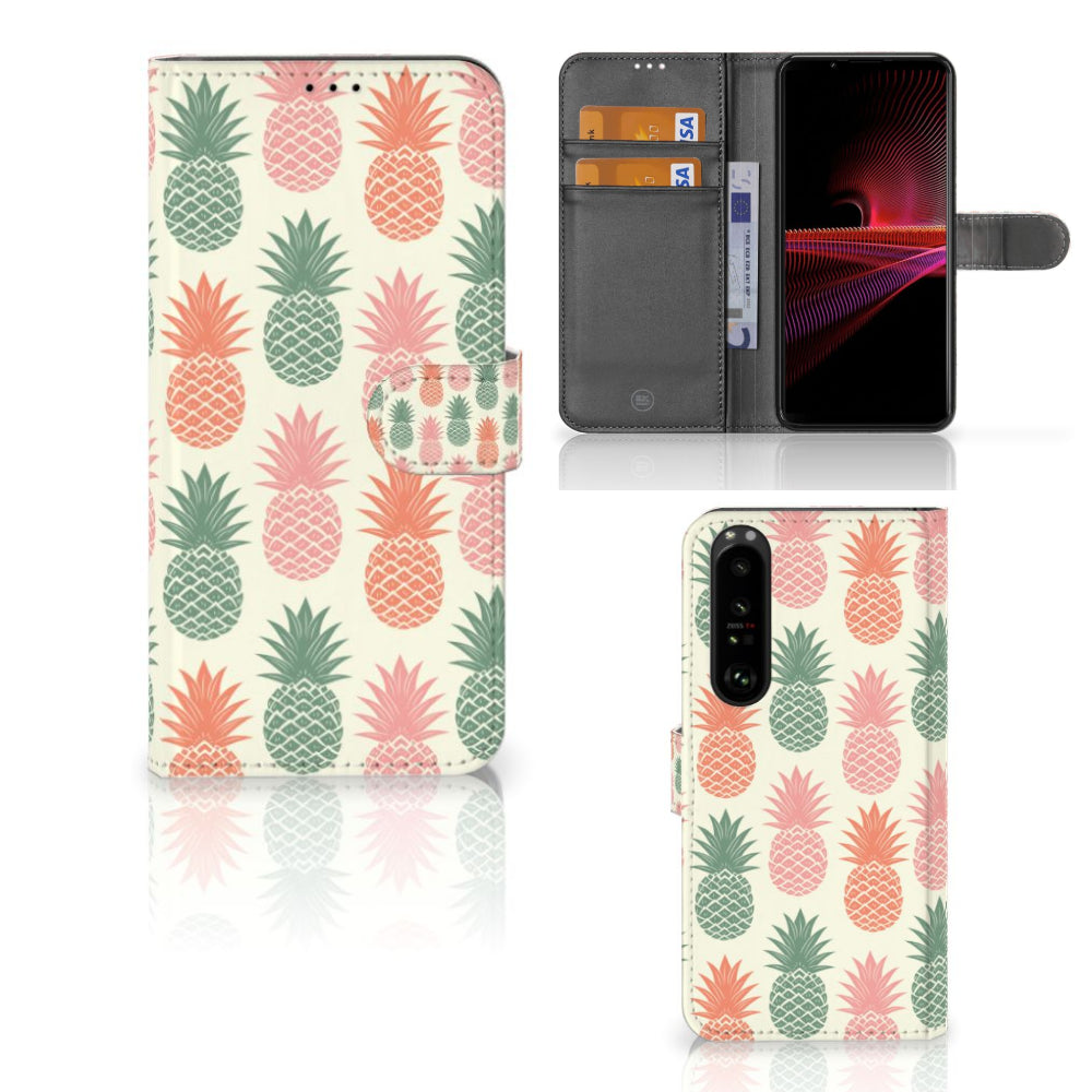 Sony Xperia 1 III Book Cover Ananas