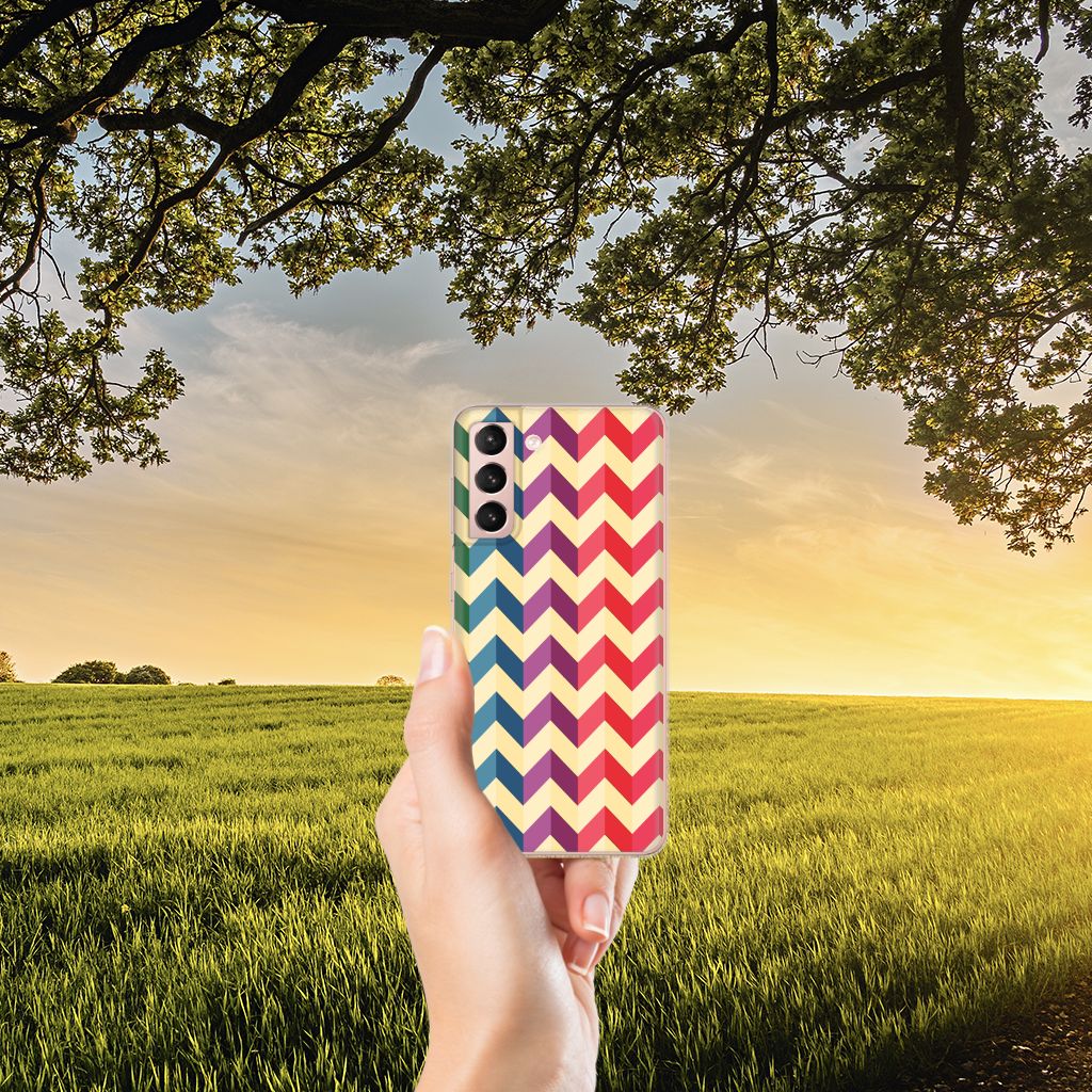 Samsung Galaxy S21 TPU bumper Zigzag Multi Color B2C Telecom