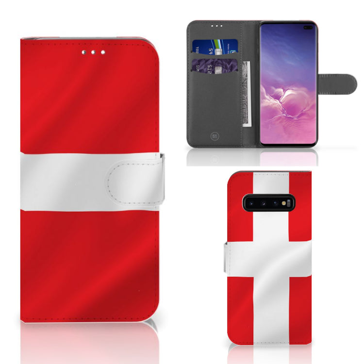 Samsung Galaxy S10 Plus Bookstyle Case Denemarken