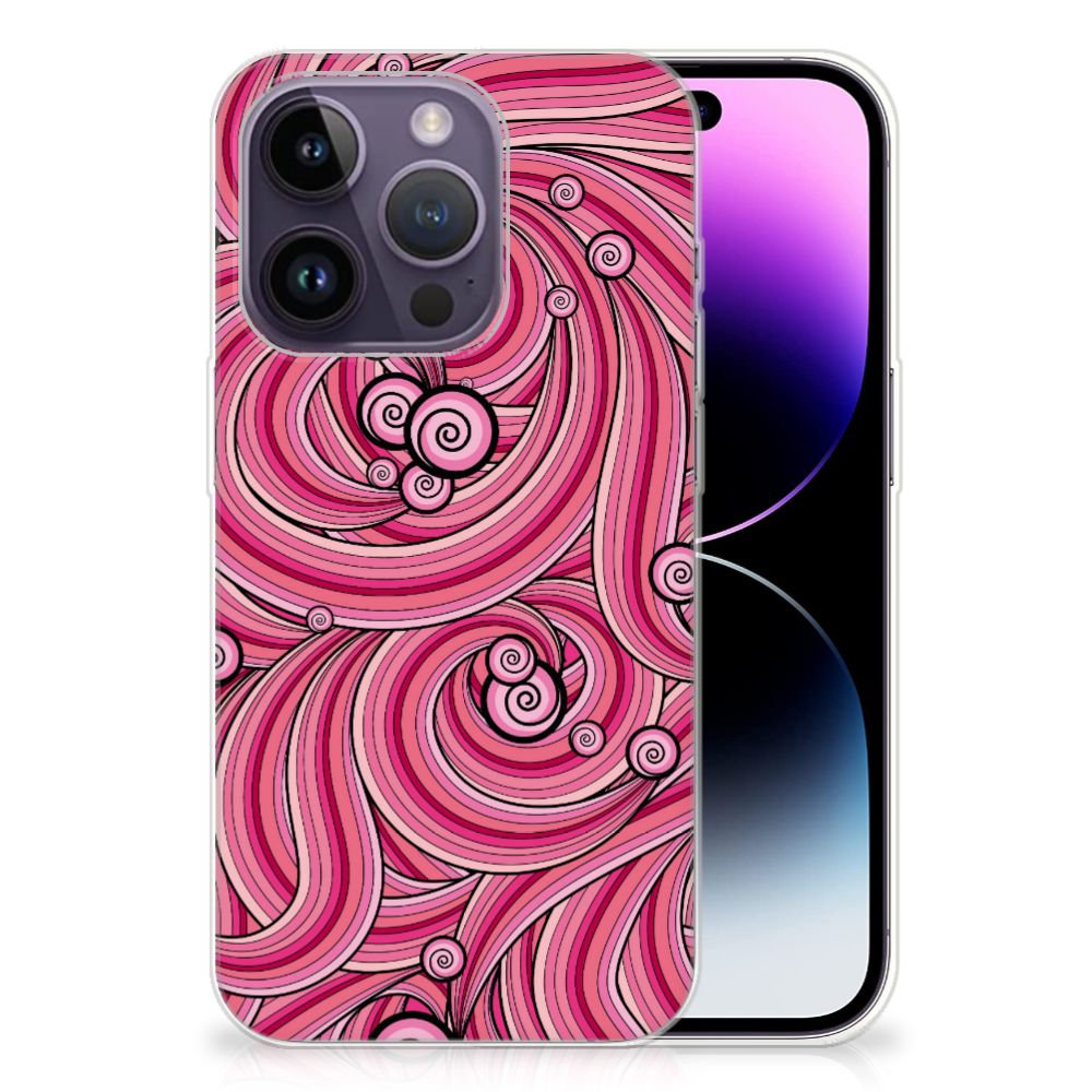 Apple iPhone 14 Pro Hoesje maken Swirl Pink B2C Telecom