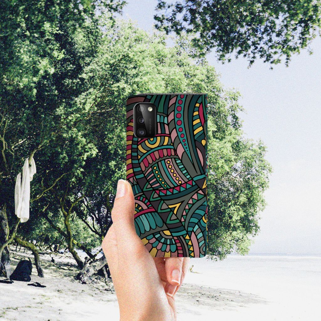 Samsung Galaxy A41 Hoesje met Magneet Aztec - B2C Telecom