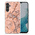 Samsung Galaxy A34 TPU Siliconen Hoesje Marmer Oranje B2C Telecom