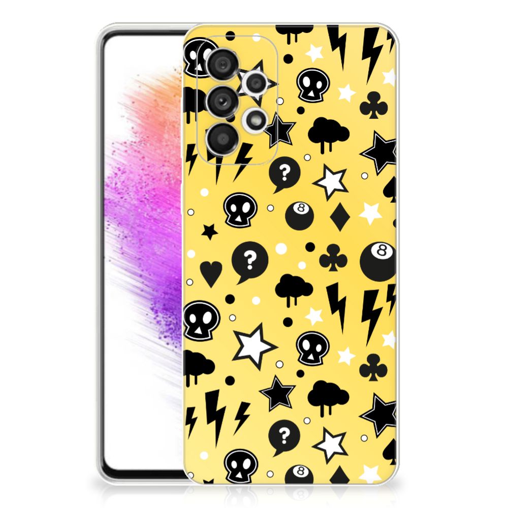Silicone Back Case Samsung Galaxy A73 5G Punk Geel B2C Telecom