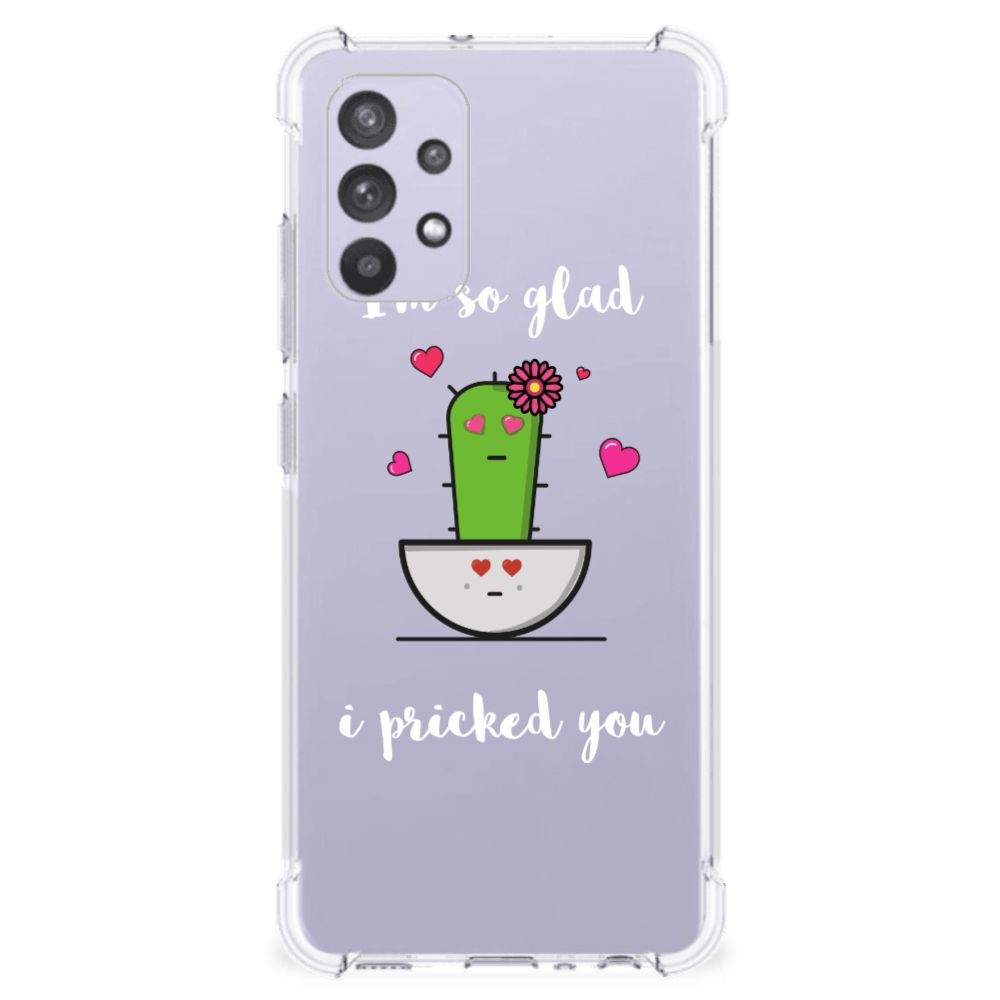 Samsung Galaxy A32 4G | A32 5G Enterprise Editie Stevig Bumper Hoesje Cactus Glad