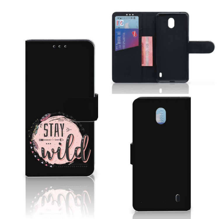 Nokia 1 Plus Leuk Hoesje Boho Stay Wild