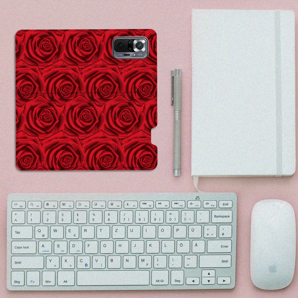 Xiaomi Redmi Note 10 Pro Smart Cover Red Roses - B2C Telecom