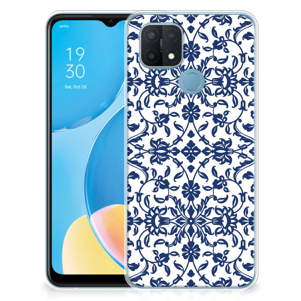 OPPO A15 TPU Case Flower Blue B2C Telecom