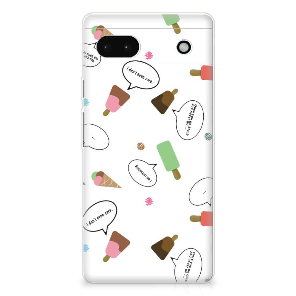 Google Pixel 6A Siliconen Case IJsjes B2C Telecom