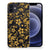 iPhone 12 | 12 Pro (6.1") TPU Case Gouden Bloemen