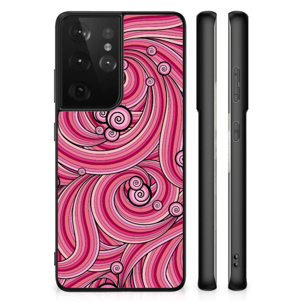 Samsung Galaxy S21 Ultra Leuk Telefoonhoesje Swirl Pink B2C Telecom