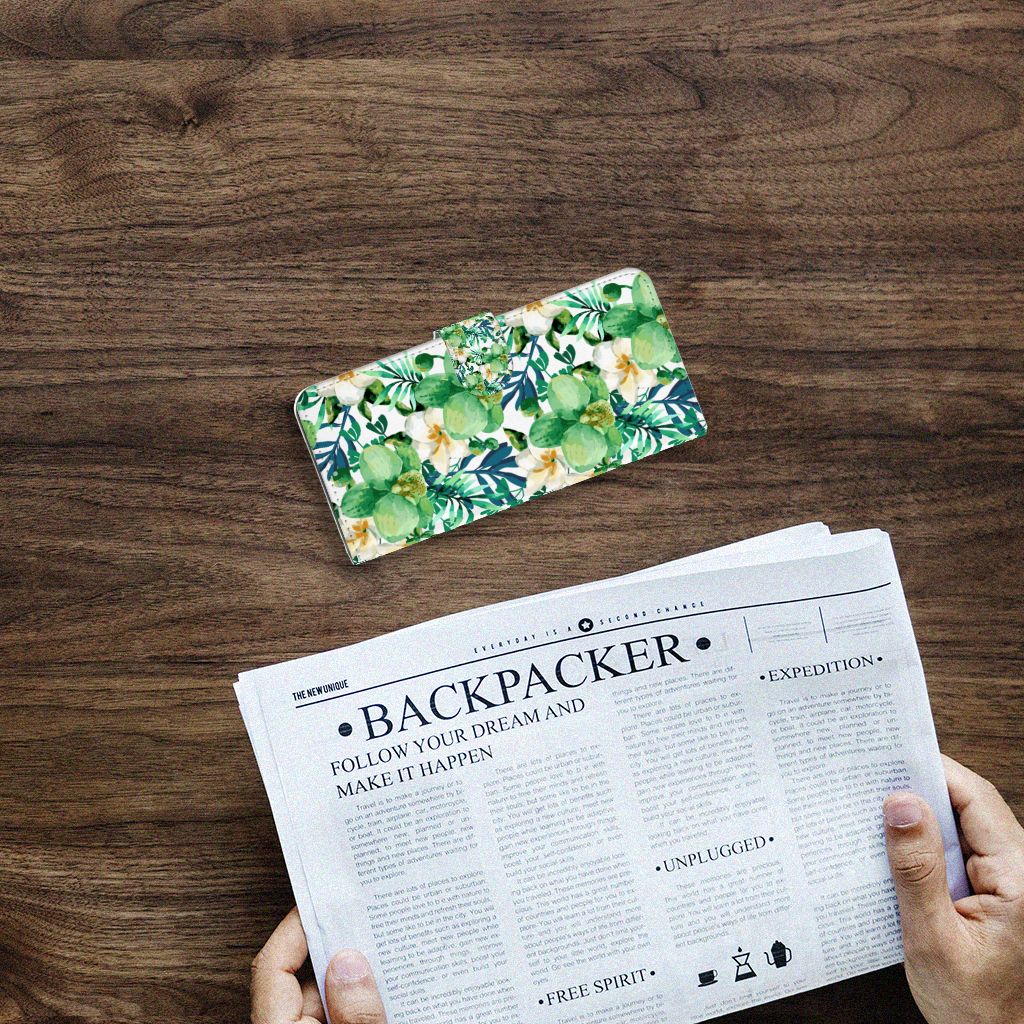 Nokia 3.4 Hoesje Orchidee Groen