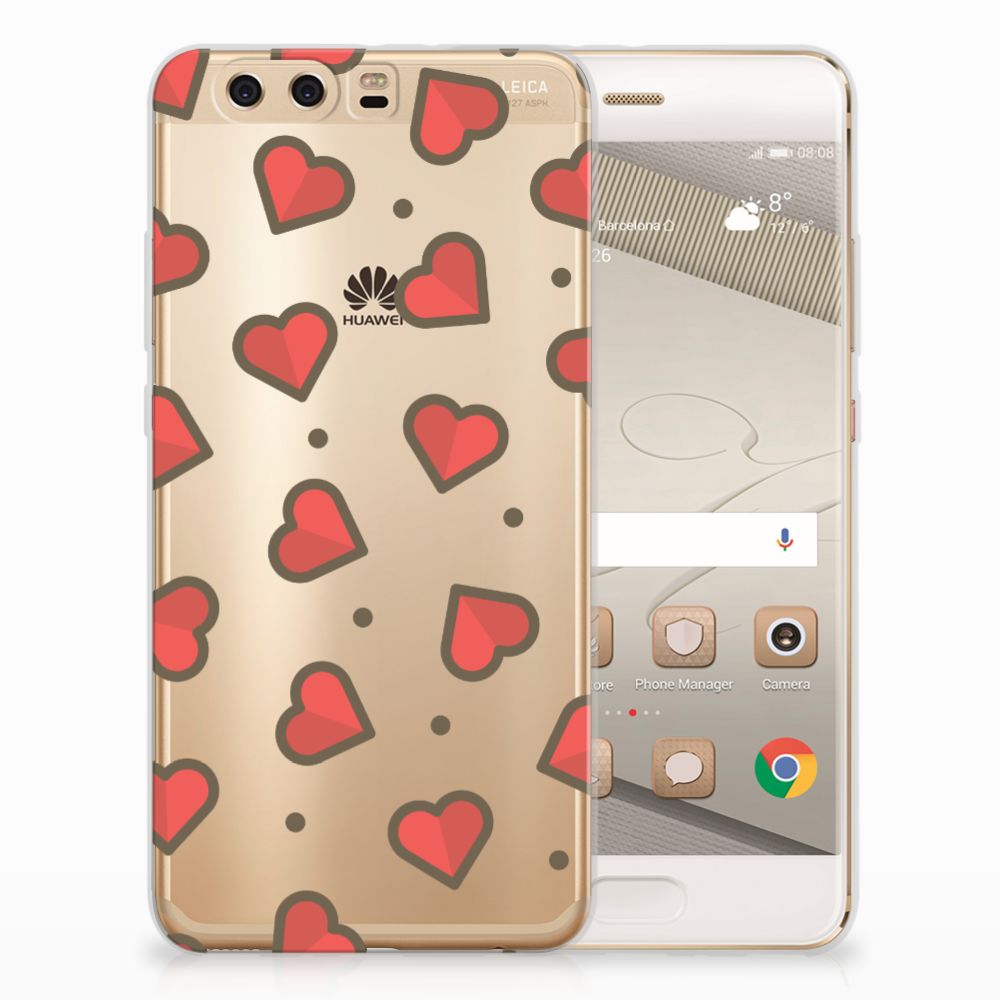 Huawei P10 Plus TPU bumper Hearts