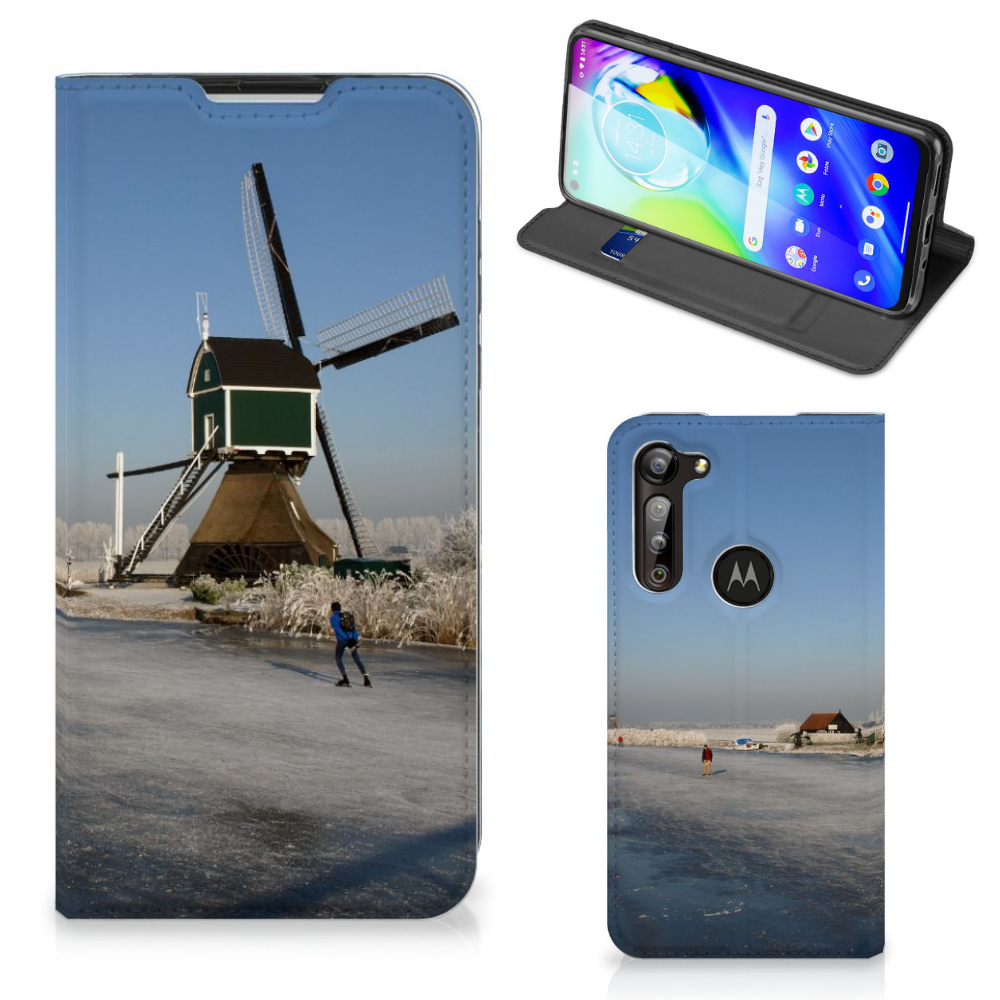 Motorola Moto G8 Power Book Cover Schaatsers - B2C Telecom