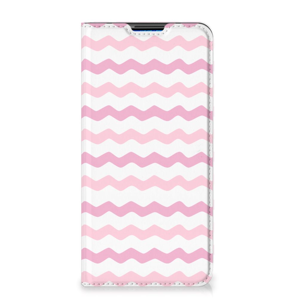 Xiaomi Redmi Note 9 Hoesje met Magneet Waves Roze - B2C Telecom