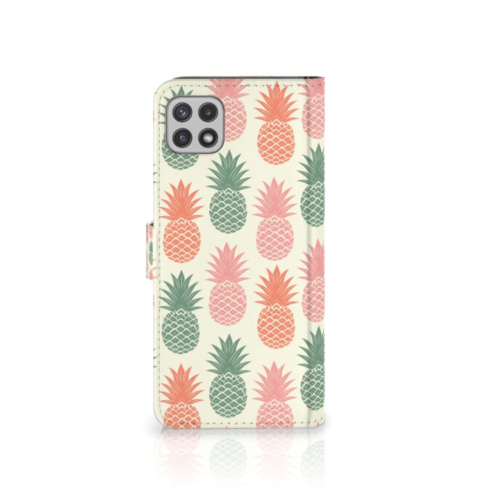 Samsung Galaxy A22 5G Book Cover Ananas