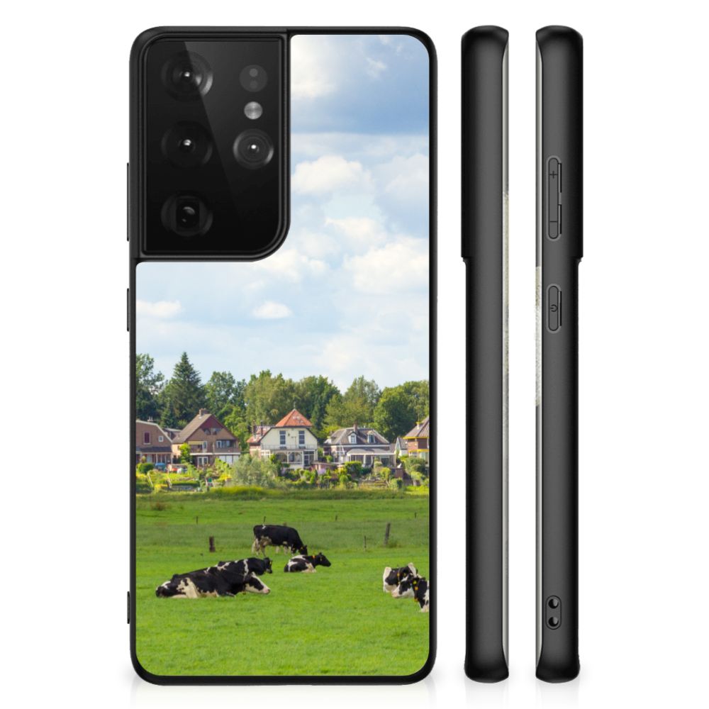 Samsung Galaxy S21 Ultra Dierenprint Telefoonhoesje Koeien B2C Telecom