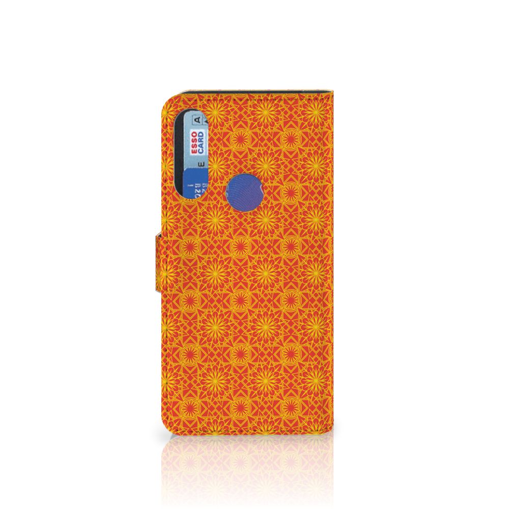 Alcatel 1S 2020 Telefoon Hoesje Batik Oranje