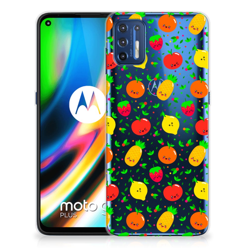 Motorola Moto G9 Plus Siliconen Case Fruits