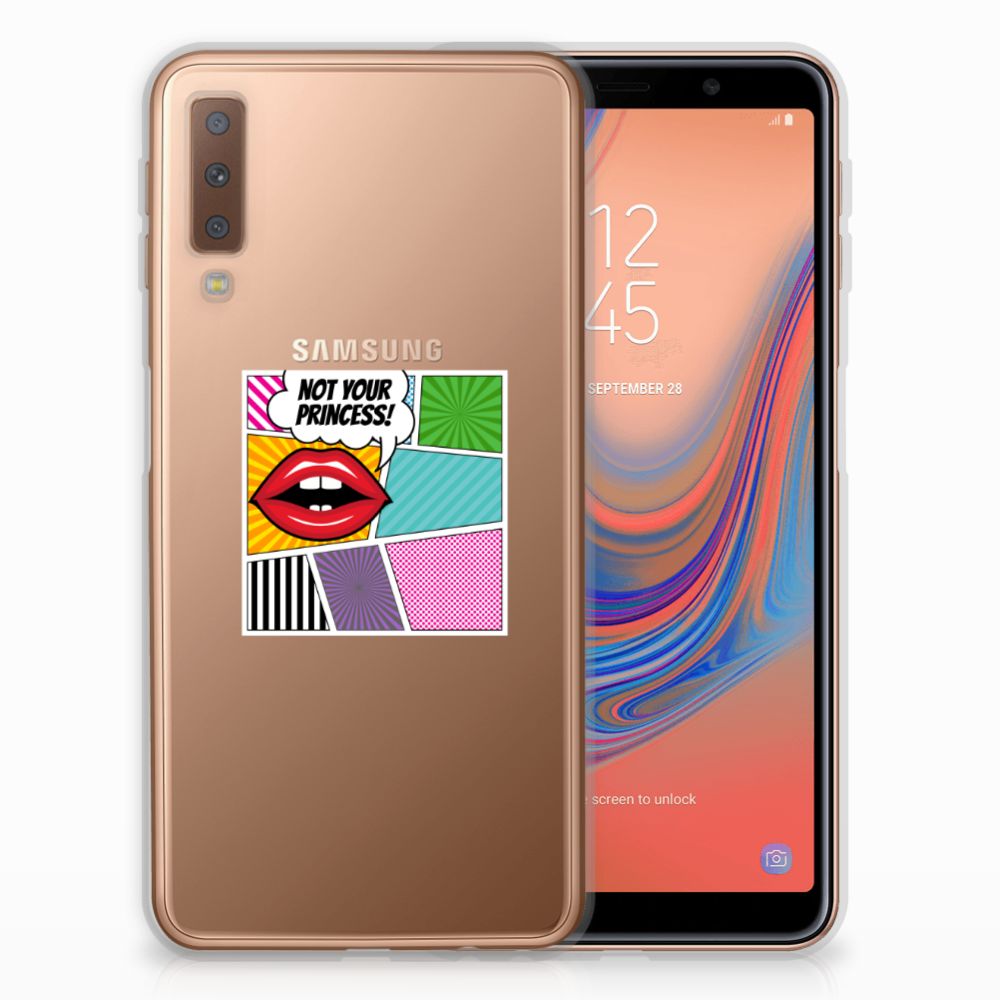 Samsung Galaxy A7 (2018) Silicone Back Cover Popart Princess