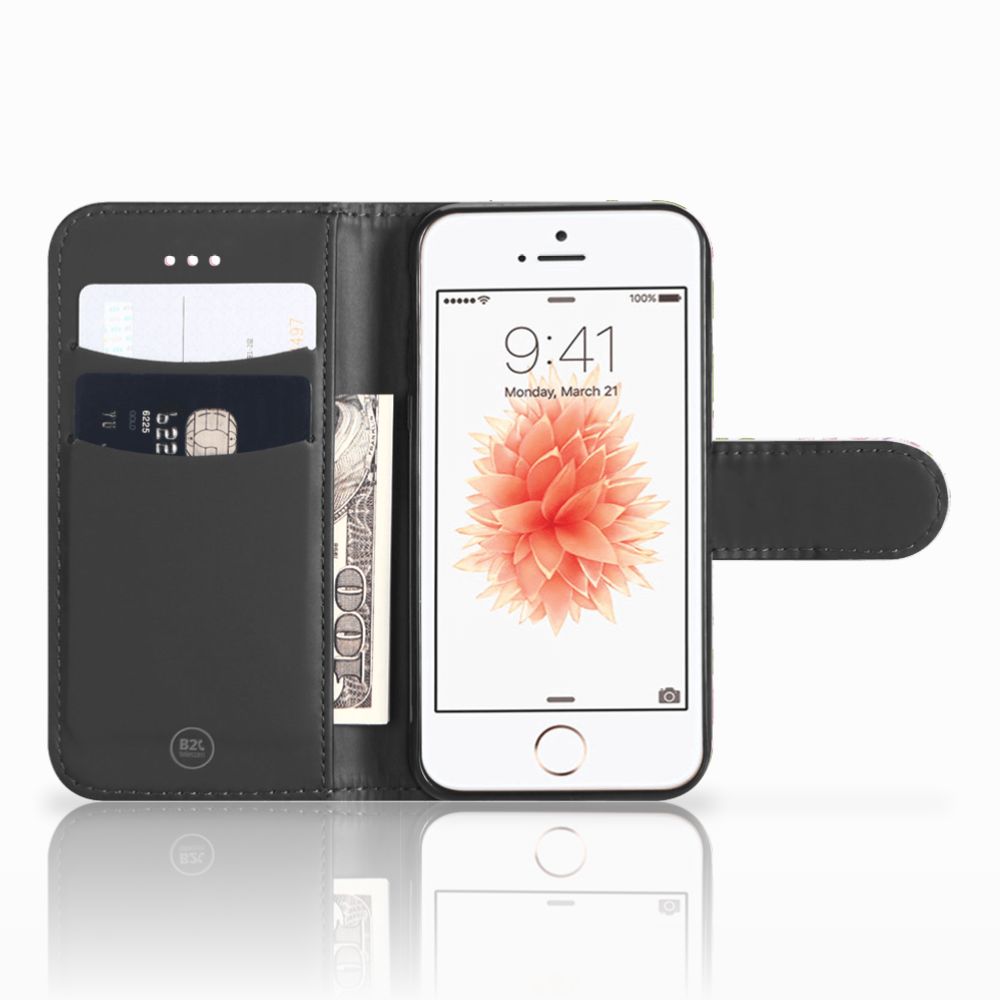 Apple iPhone 5 | 5s | SE Telefoonhoesje met Pasjes Bird Standing