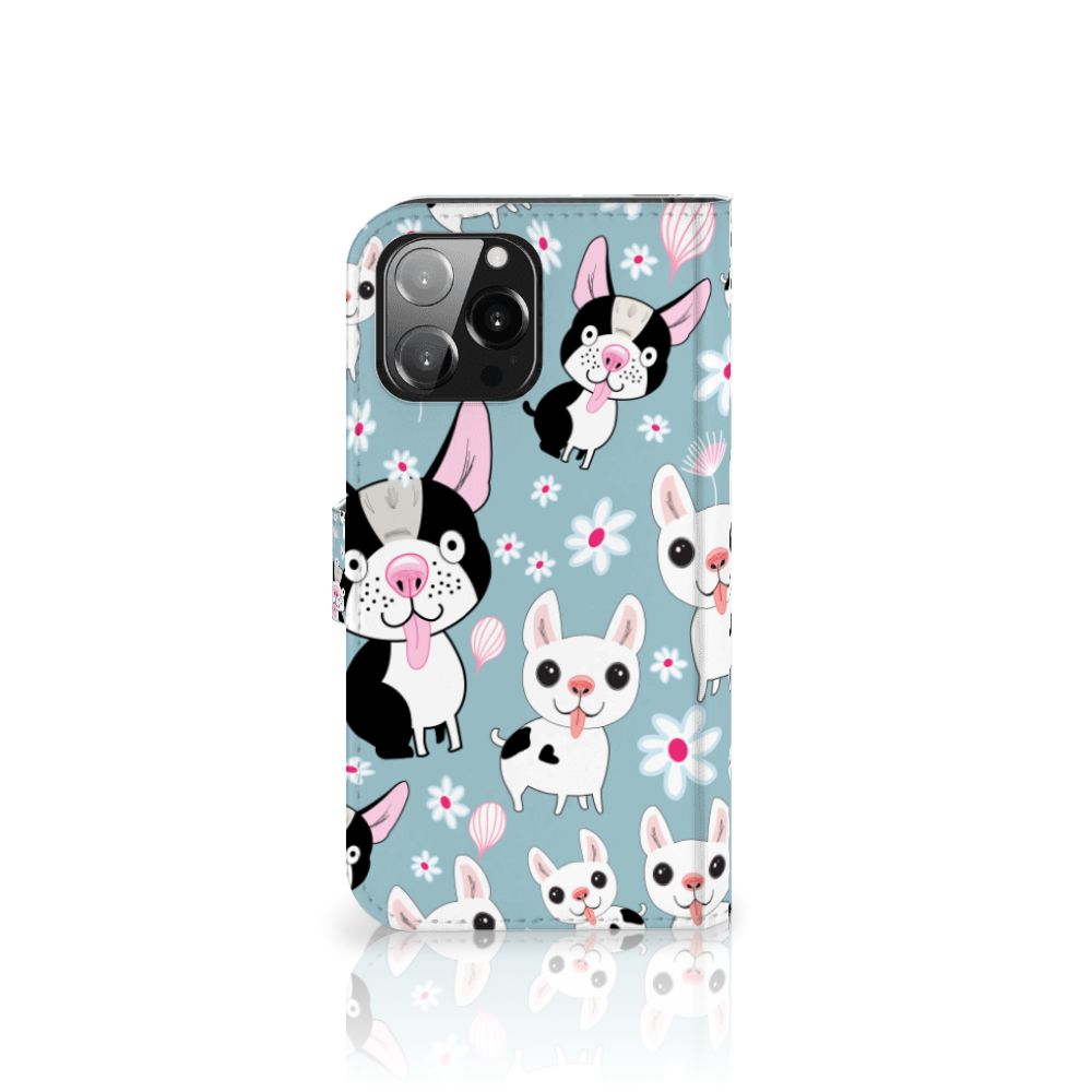 iPhone 13 Pro Max Telefoonhoesje met Pasjes Hondjes