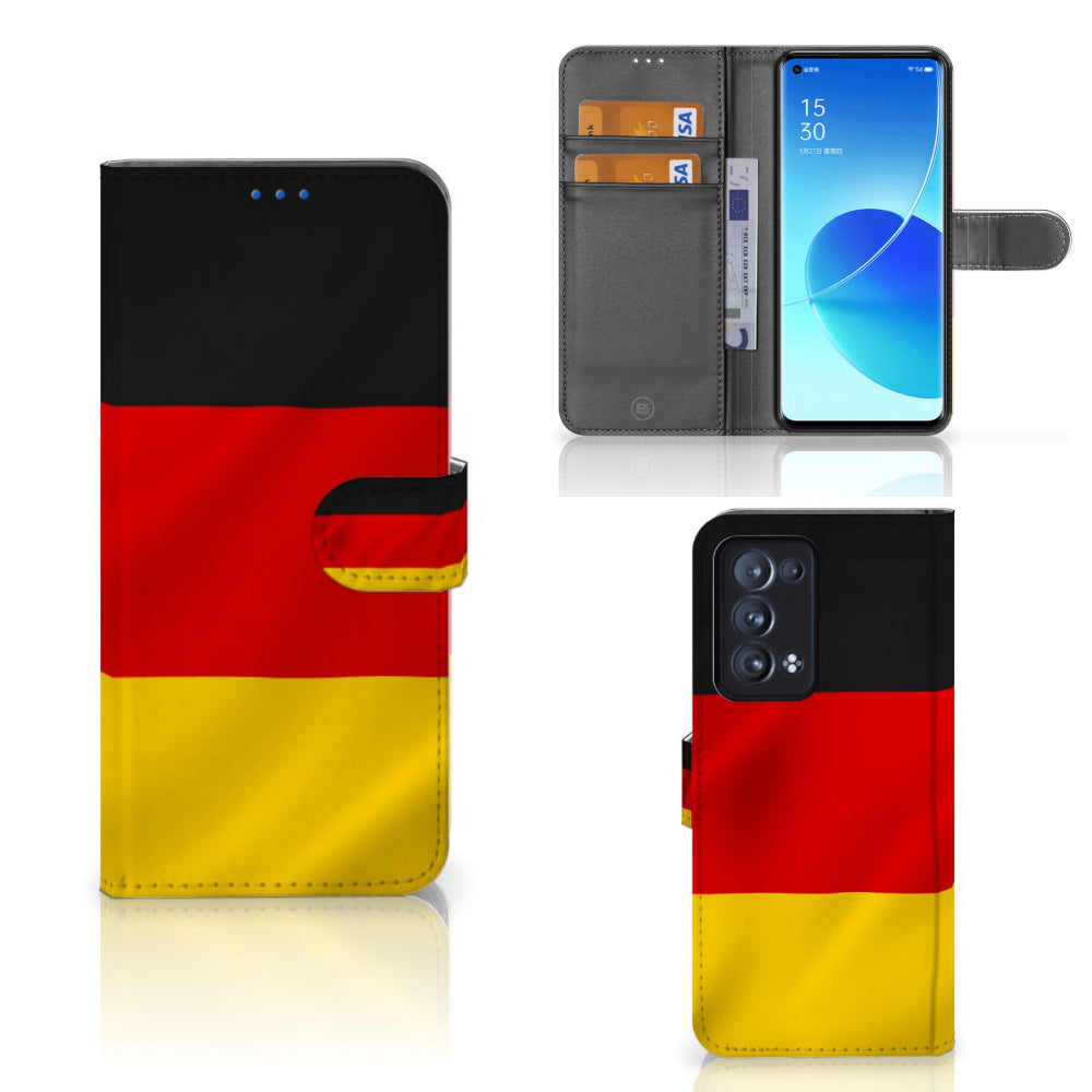 OPPO Reno 6 Pro Plus 5G Bookstyle Case Duitsland