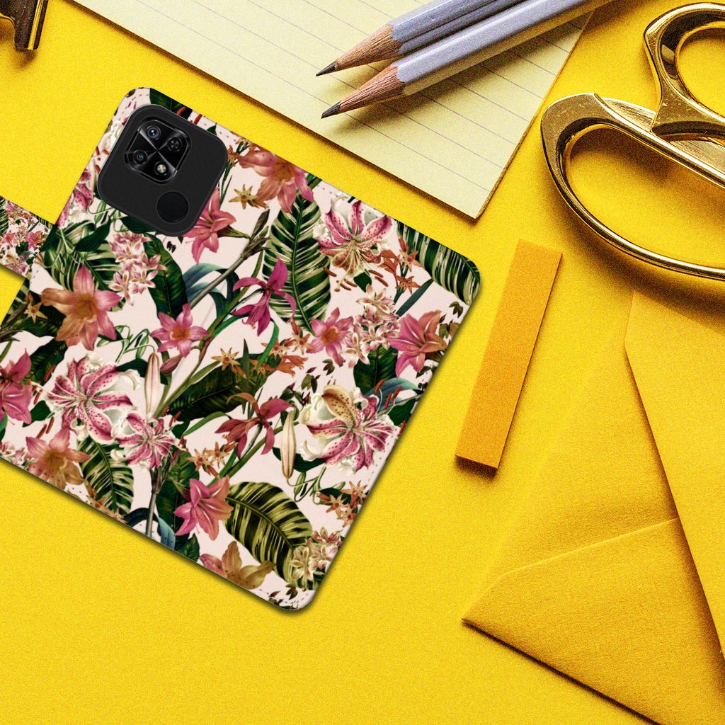 Xiaomi Redmi 10C Hoesje Flowers