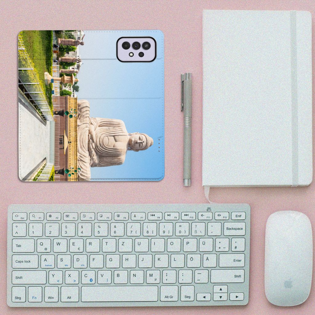 Samsung Galaxy A33 5G Book Cover Boeddha - B2C Telecom