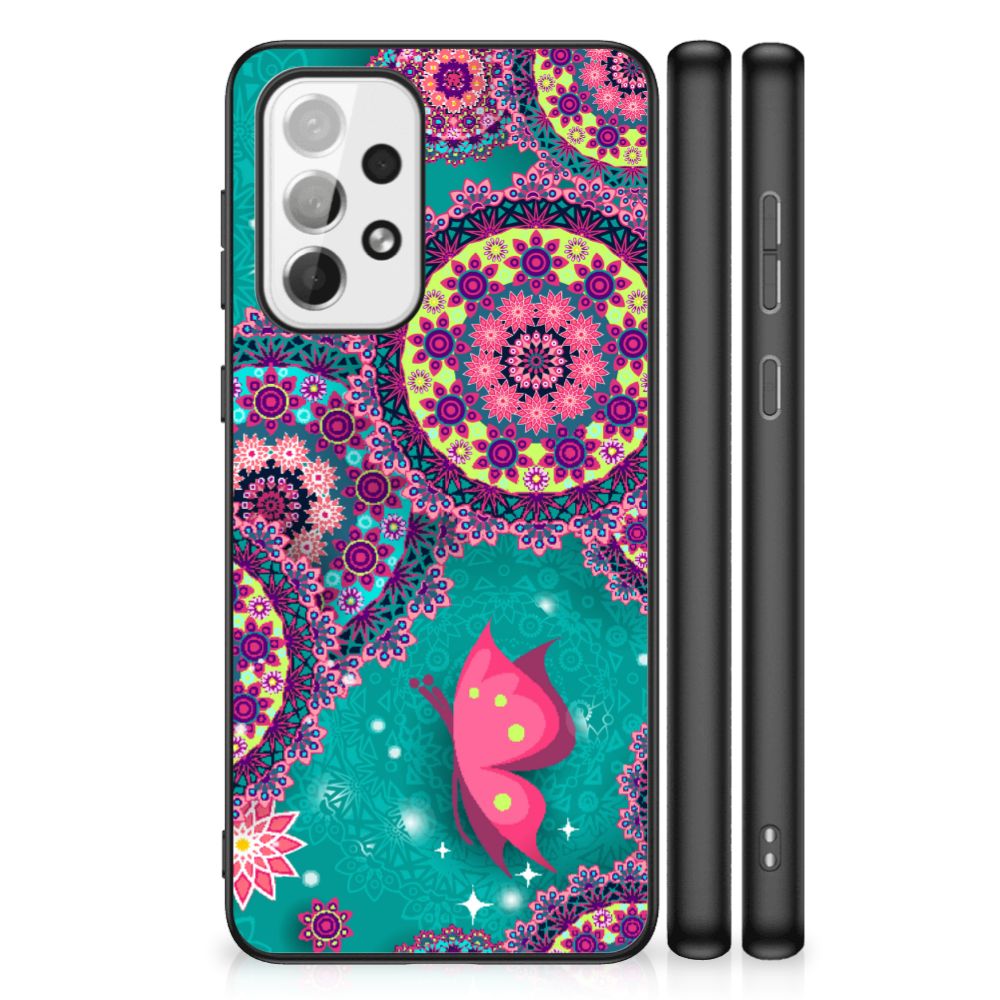 Samsung Galaxy A73 Leuk Telefoonhoesje Cirkels en Vlinders B2C Telecom