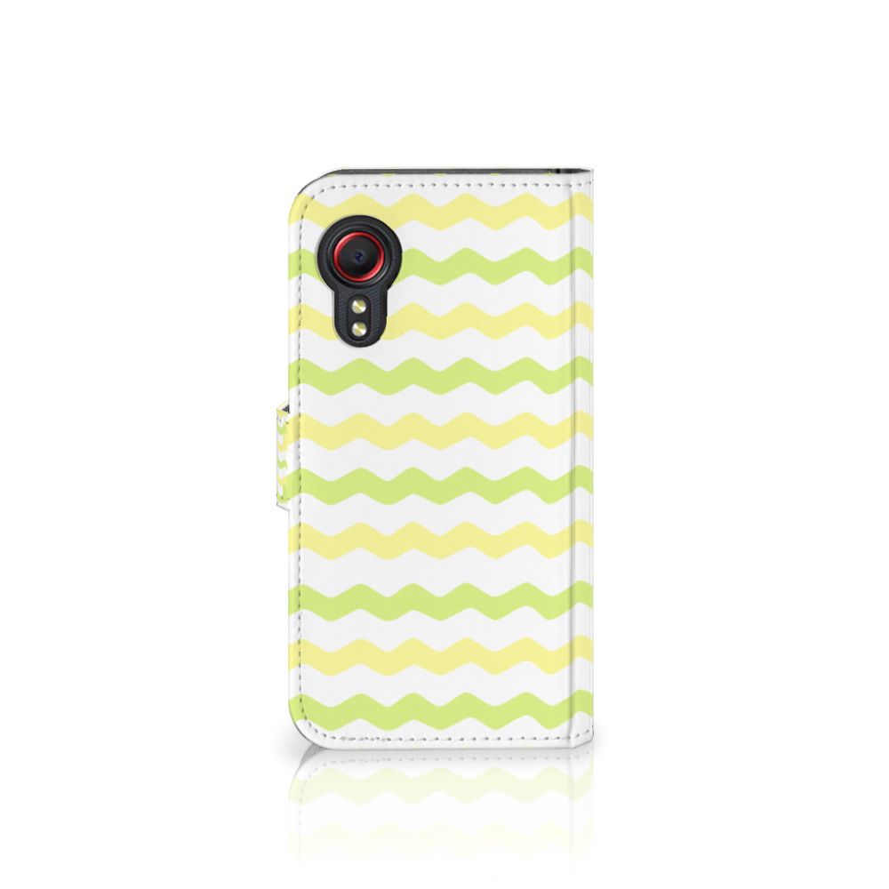 Samsung Galaxy Xcover 5 Telefoon Hoesje Waves Yellow