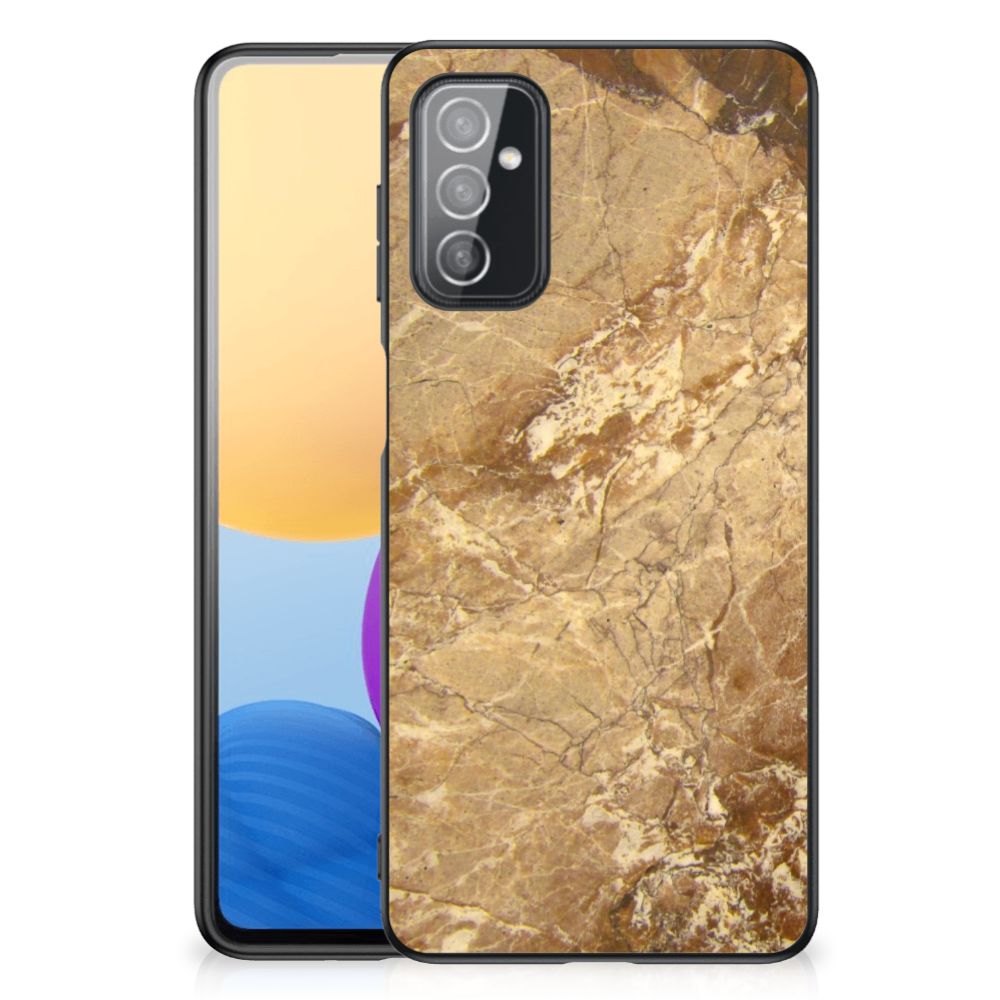 Samsung Galaxy M52 Marmeren Print Telefoonhoesje Marmer Creme B2C Telecom
