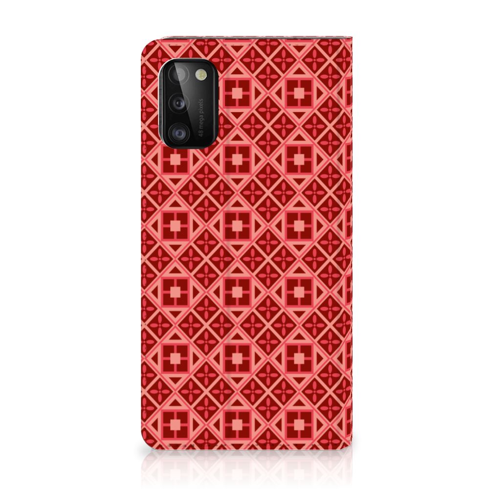 Samsung Galaxy A41 Hoesje met Magneet Batik Rood - B2C Telecom