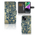 iPhone 15 Hoesje Beige Flowers met luxe bloemenprint en ruimte voor 3 pasjes 🌼
