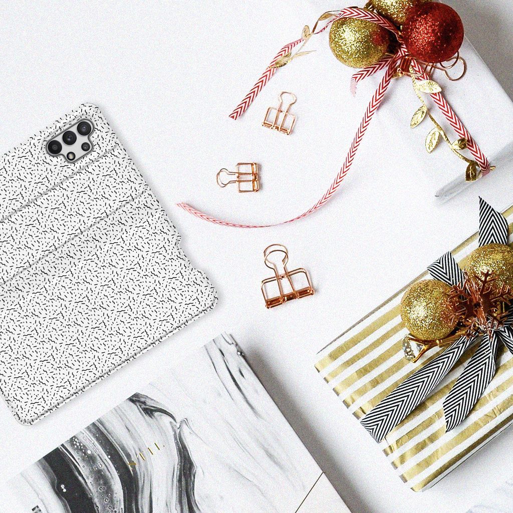 Samsung Galaxy A32 5G Hoesje met Magneet Stripes Dots - B2C Telecom
