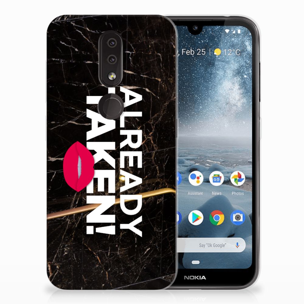 Nokia 4.2 Siliconen hoesje met naam Already Taken Black