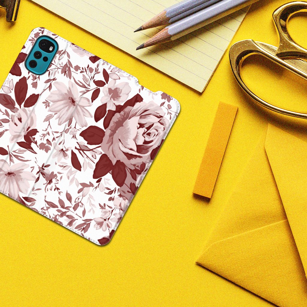 Bookcase Motorola Moto G22 Watercolor Flowers - B2C Telecom