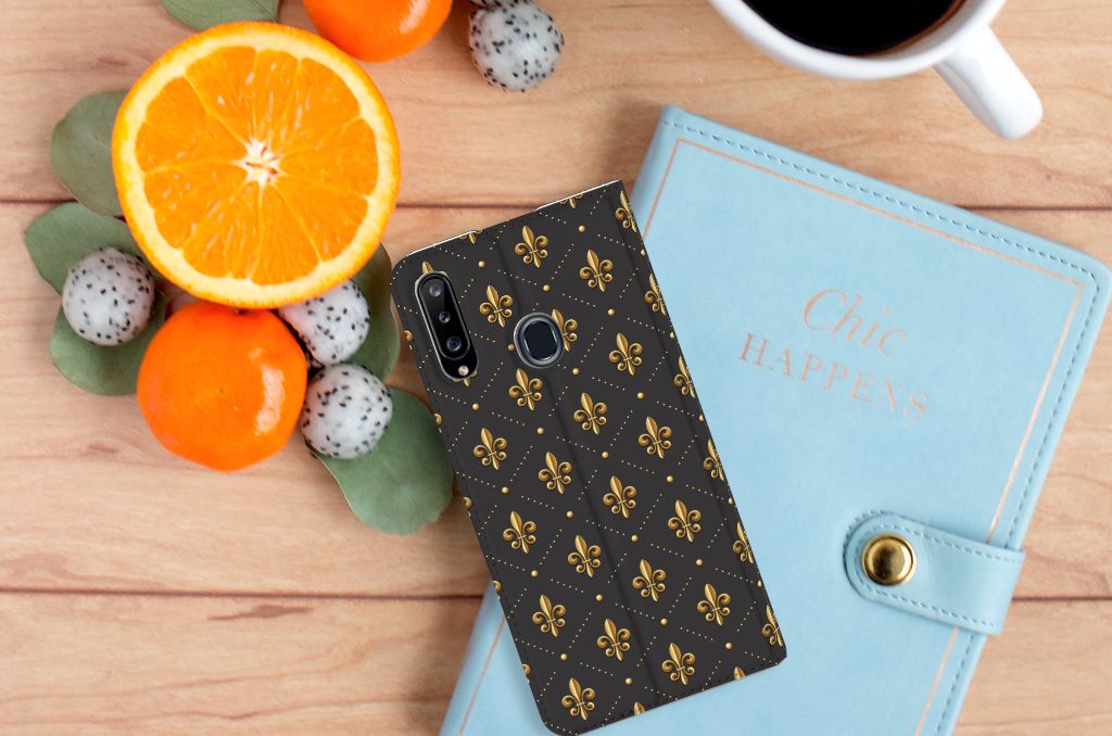 Samsung Galaxy A20s Hoesje met Magneet Franse Lelie - B2C Telecom