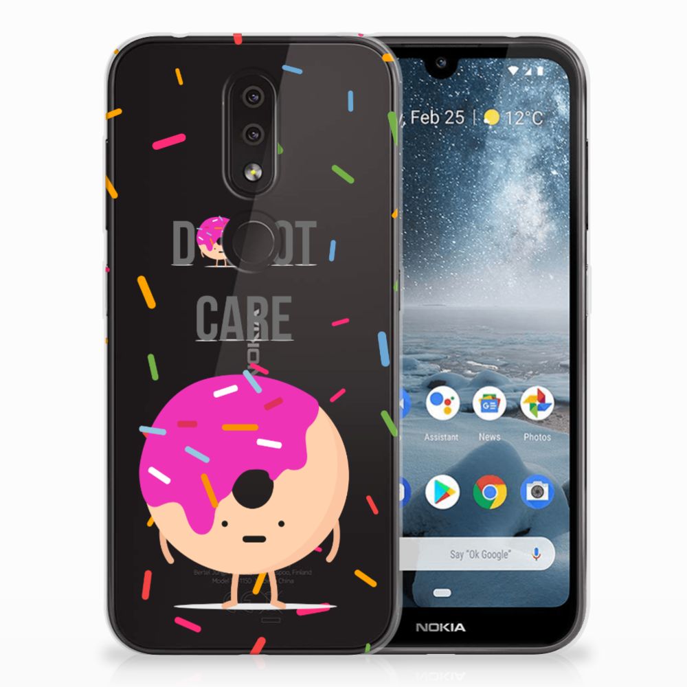 Nokia 4.2 Siliconen Case Donut Roze