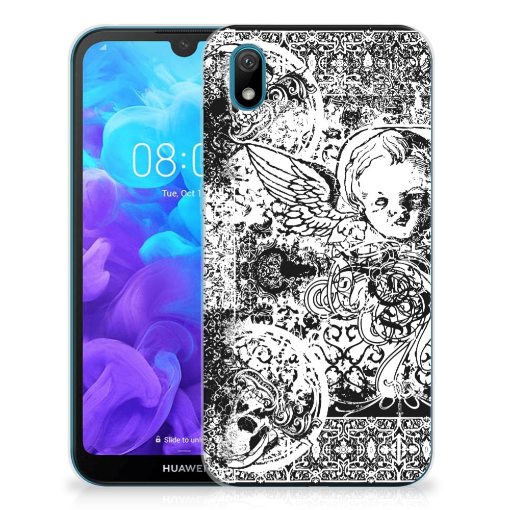 Silicone Back Case Huawei Y5 (2019) Skulls Angel